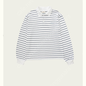 리본빛 ribbonbit RBB Striped PK Shirt - Sky