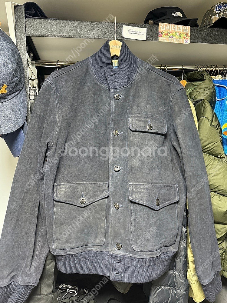 폴로 러프아웃 스웨이드 지켓 L 새상품 RRL 드레익스...--0