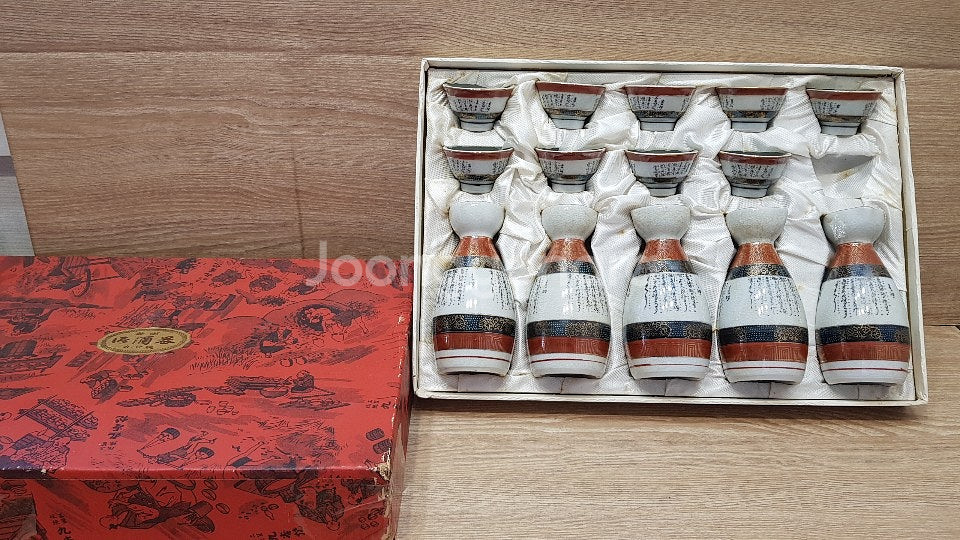 일본 술병 술잔 도꾸리세트 사케잔 이자카야 오마카세 주...--0