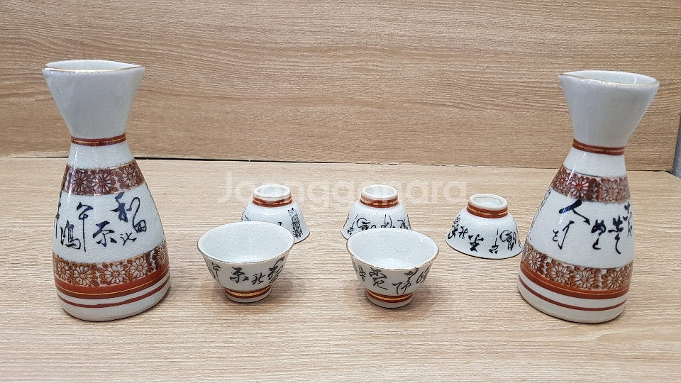 일본 술병 술잔 도꾸리세트 사케잔 이자카야 오마카세 주...--6