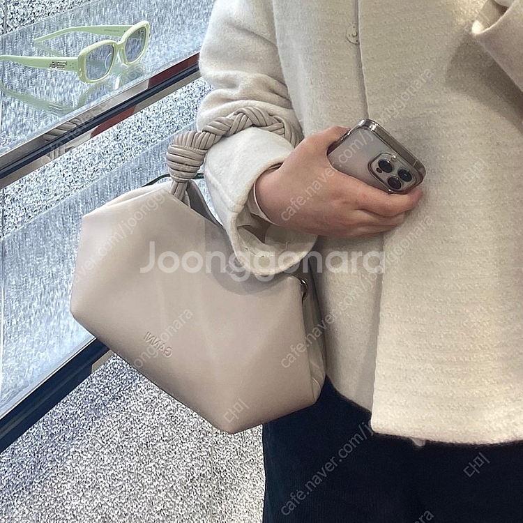 가니 스몰 부 토트백 오이스터 그레이--3