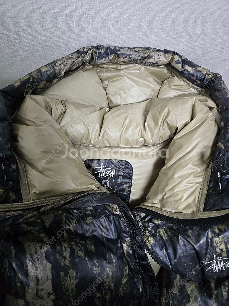 거의새상품) 스투시 마이크로립스탑 카모패딩 S--1