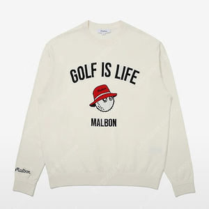 말본골프 말본남자니트 Golf is Life 스웨터 IVORY (MAN) 말본 골프 택배비포함 M2321PKT03 ₩399,000 => ₩159,000 105싸이즈