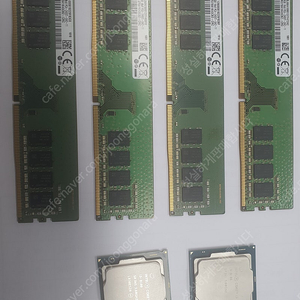 i3 8100 2개 + 8GB 메모리 ddr4 4개 합 택포 9만원에 싸게 팝니다.