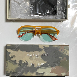 메종키츠네 선글라스 크로미스 콜라보 Maison kitsune Khromis acetate sunglass