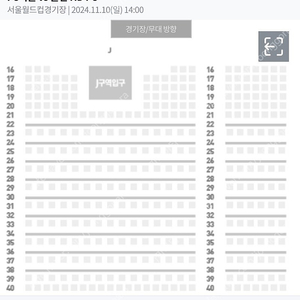 11/10 FC서울 울산HD W석 J구역 21열 1석