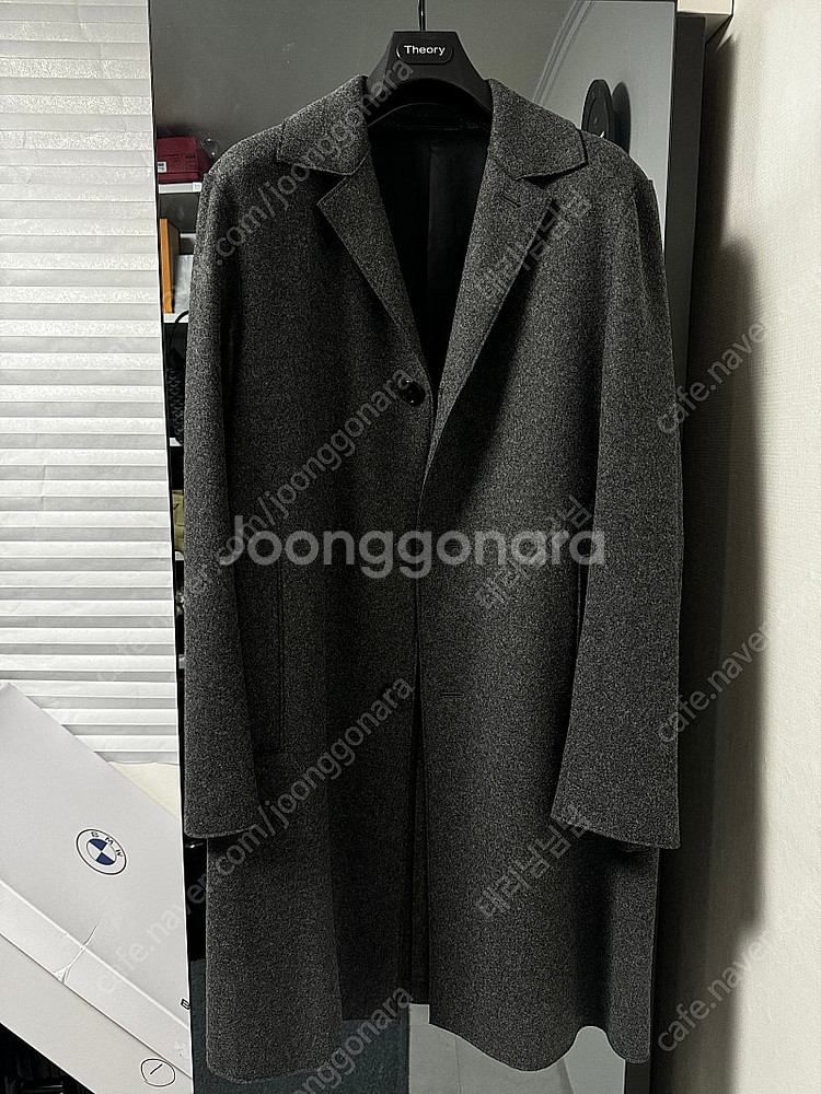 띠어리 롭슨 챠콜 코트 판매--0