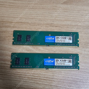 크루셜 DDR4 3200 8GB 2개 일괄 3만원에 팝니다.