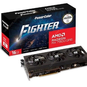 PowerColor 파워컬러 라데온 RX 7900 GRE D6 16GB 미개봉 새제품 팝니다.