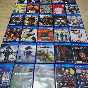 PS4 위쳐3, 디아블로3, 배틀필드5, 피파, 위닝, 용과같이7, GTA5, 레드 데드 리뎀션2, 프로야구 스피릿츠 2019, 툼레이더, 스나이퍼, 바이오하자드7 골드 에디션,