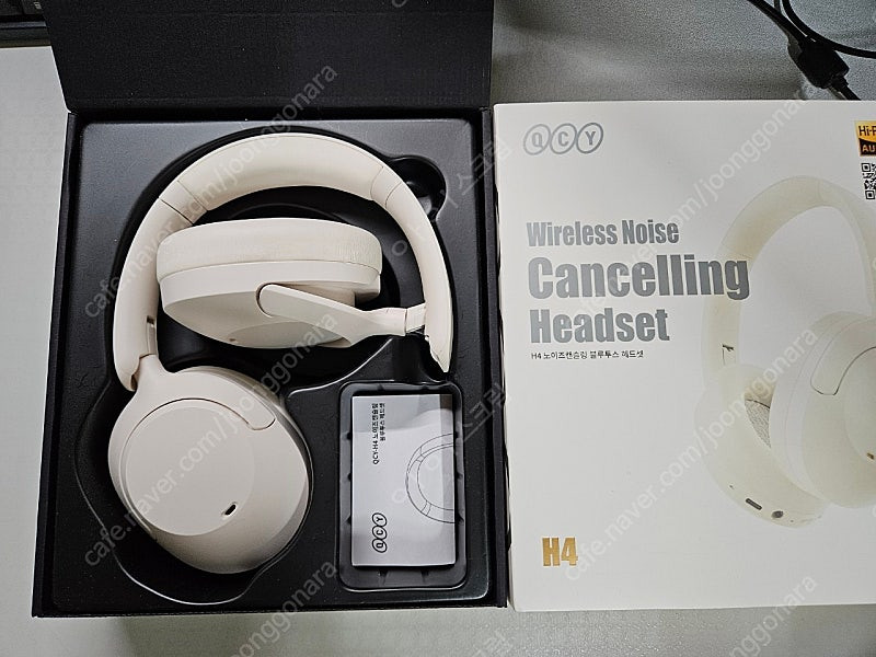 QCY H4 풀박스 가성비 헤드셋 팝니다--2