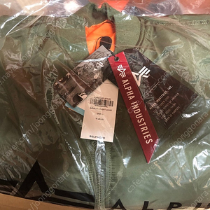 알파인더스트리 항공점퍼 ma-1 sage L(새상품,공홈구매) 팝니다