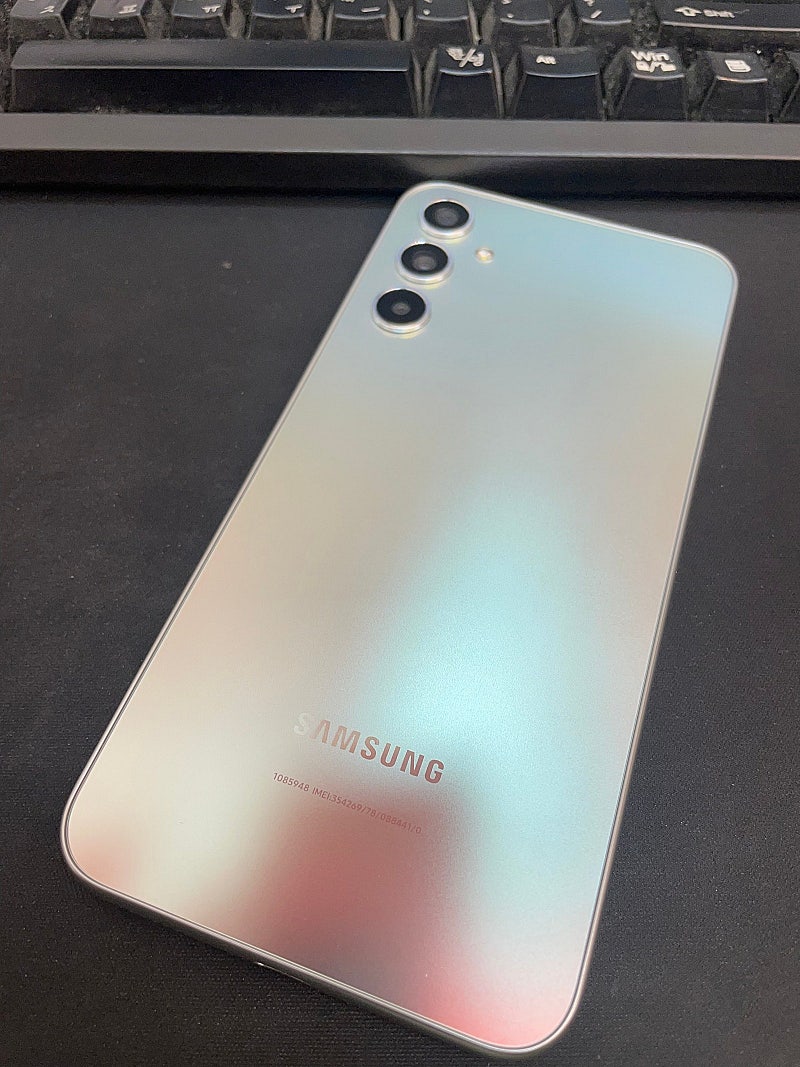 갤럭시A34 실버 128GB 무잔상 상태좋은 중고23만...--0