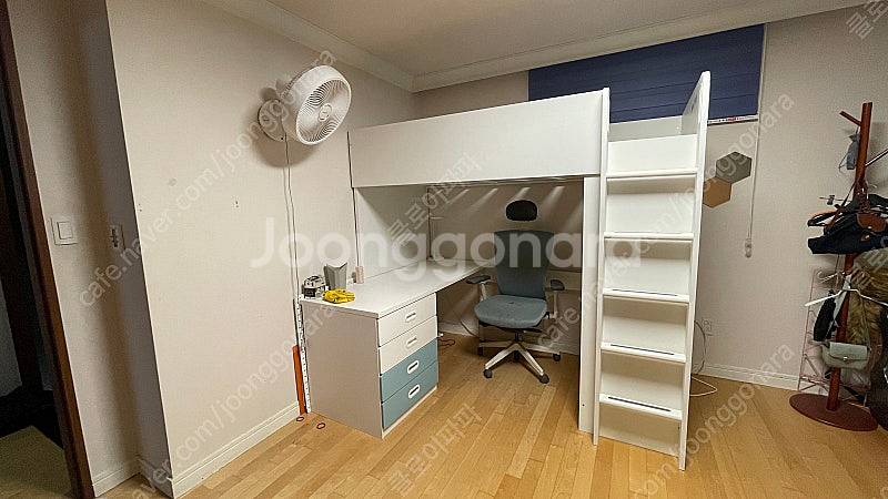 이케아 스투바 2층 침대 벙커 침대 책상--0