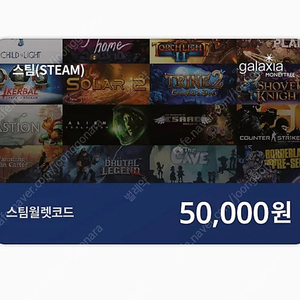 스팀 월렛 코드 5만원 2장