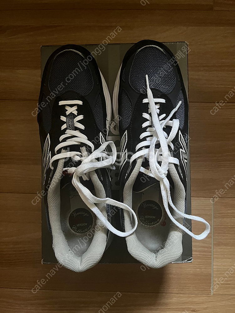 (5번 실착) 뉴발란스 990v3 네이비 280 판매합...--0