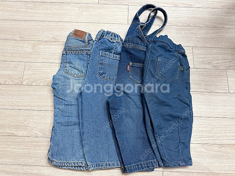 90사이즈 청바지 4장 일괄--0