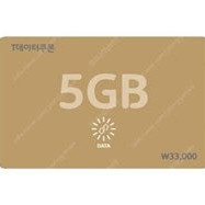 SKT T데이터쿠폰 5GB, 2GB, 1GB, 500MB 판매 (표준요금제에도 사용가능, 사용기한 1년)