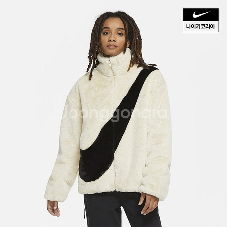 [NIKE] 나이키 빅 스우시 셰르파 퍼 자켓 S--0