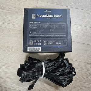 [잘만] MegaMax 800W 80PLUS STANDARD (ATX/800W) 팝니다 (교환제품)