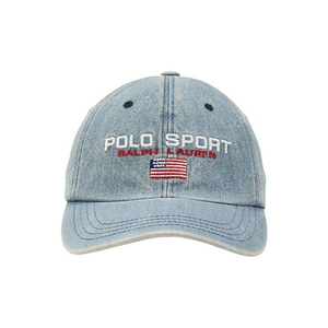 1990s USA Polo Ralph Lauren 'Polo Sport' Denim Ball Cap 폴로랄프로렌 폴로스포츠 데님 볼캡 모자 90년대 빈티지 미국생산 미제