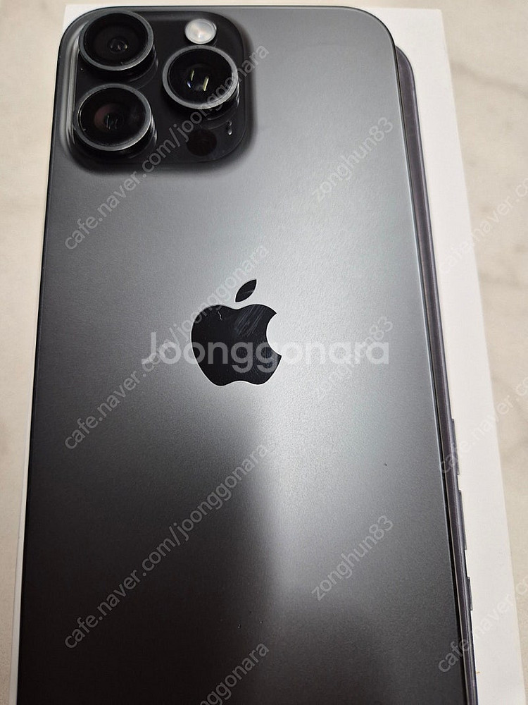 아이폰15 프로맥스 512 블랙티타늄+애플케어플러스--2