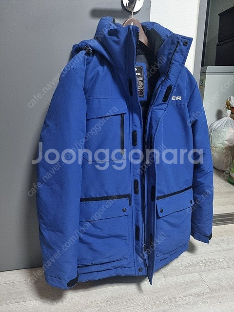 아이더 블루 덕다운 패딩 자켓 점퍼 남성 M 95--1