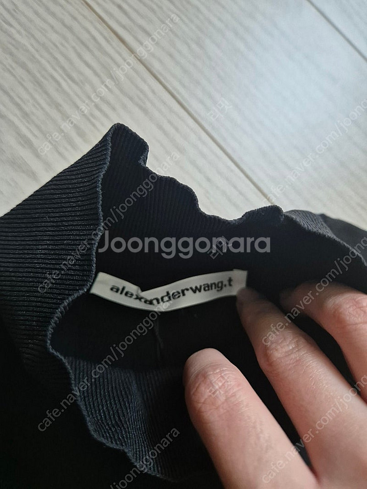 [M] 알렉산더왕 바디콘 터틀넥 반팔 티셔츠--3