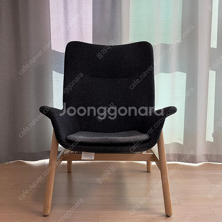 이케아 베드보 하이백 암체어--1
