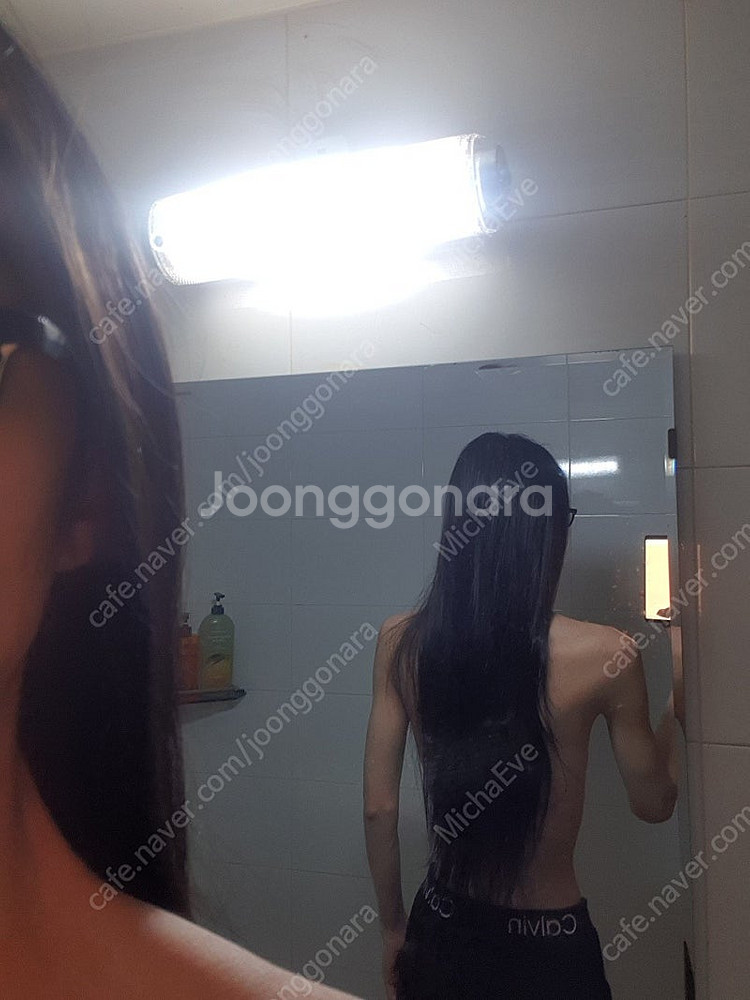 남자 머리카락 (약 60cm) 팝니다.--0