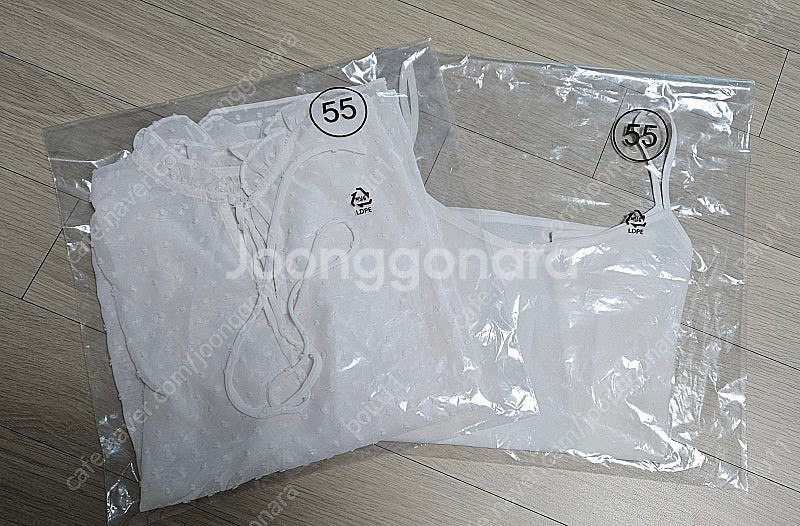 칼라거펠트 도트 시스루 블라우스 아이보리--0