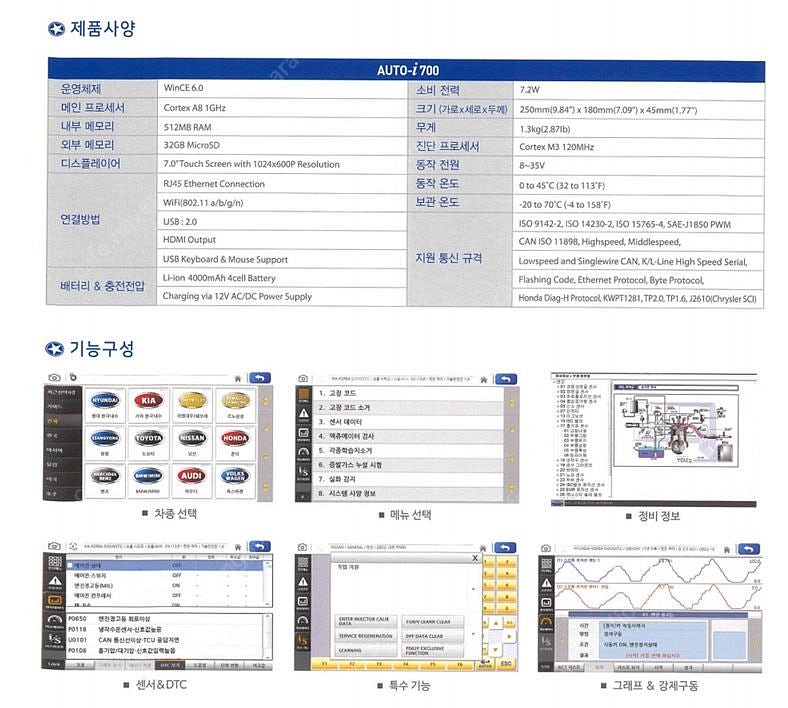 엔진스캐너, 카맨 오토아이 700--2