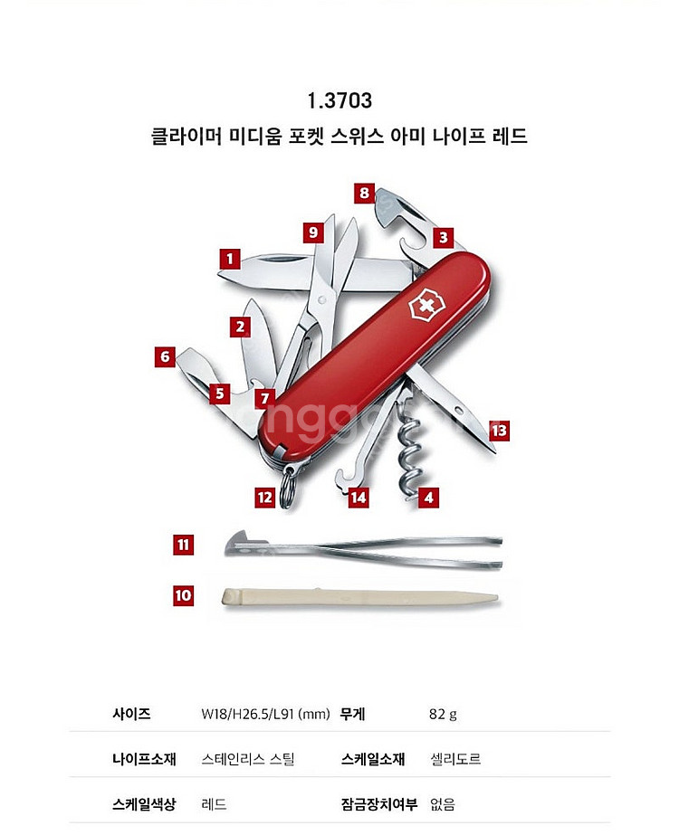 빅토리녹스 클라이머(새것)--2