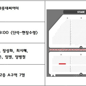 알라딘 01.11(토) 19:00 S석 2층 A구역 7열 단석 [김준수, 정성화, 최지혜,] 01월 17일 (금) 14:30 R석 2층 C구역5열 [김준수, 강홍석, 최지혜] 01