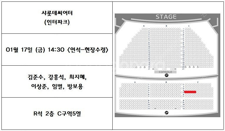 알라딘 01.11(토) 19:00 S석 2층 A구역 7...--1