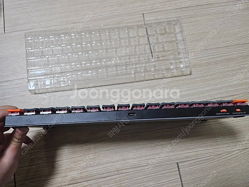 키크론 K3V2 무선 슬림 기계식 키보드 White LED 옵티컬 핫스왑 적축--2