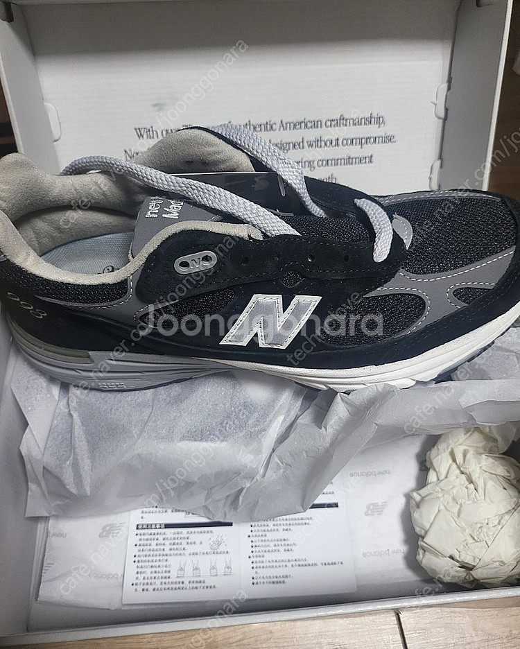 뉴발란스 993 블랙 260cm (발볼 D) 새상품--4