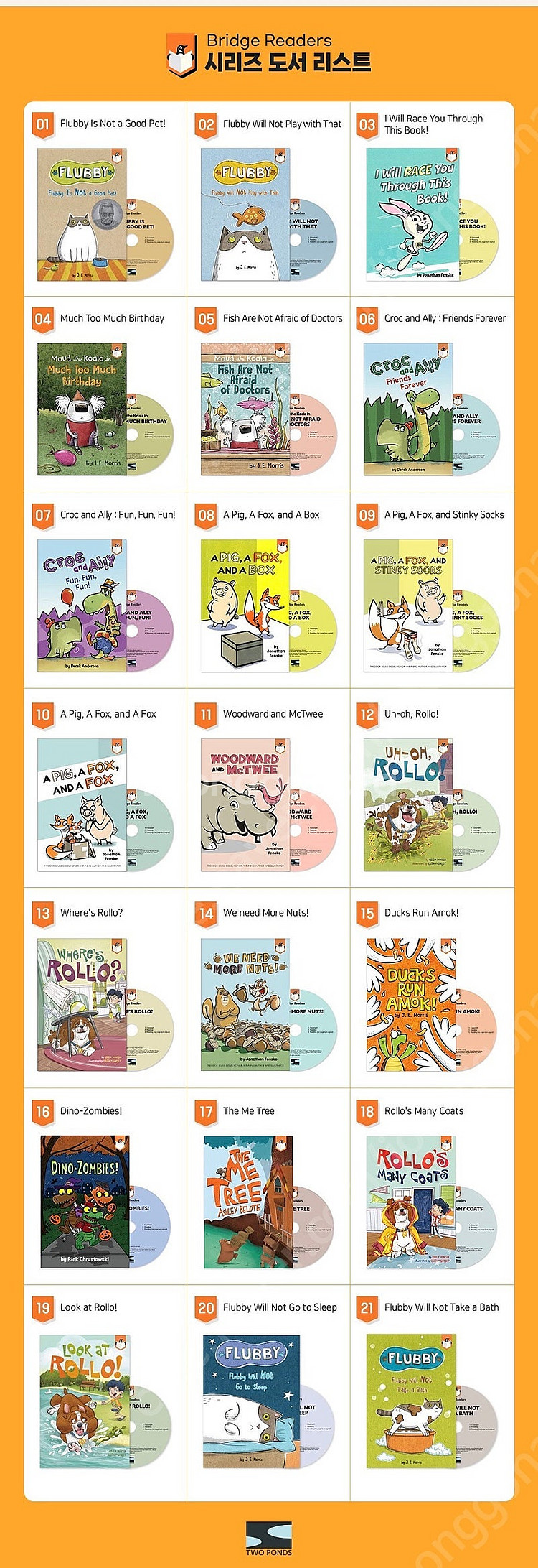 투판즈 펭귄브릿지 리더스 21권 세트--4