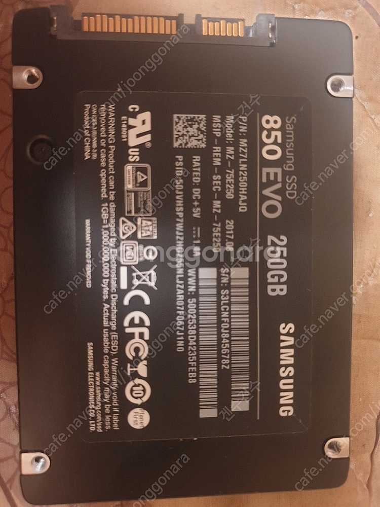 삼성ssd 850 evo 250G(--0