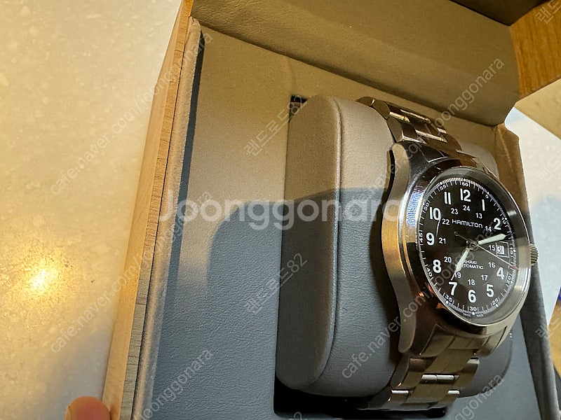 해밀턴 카키필드 오토팝니다 (38mm)--3