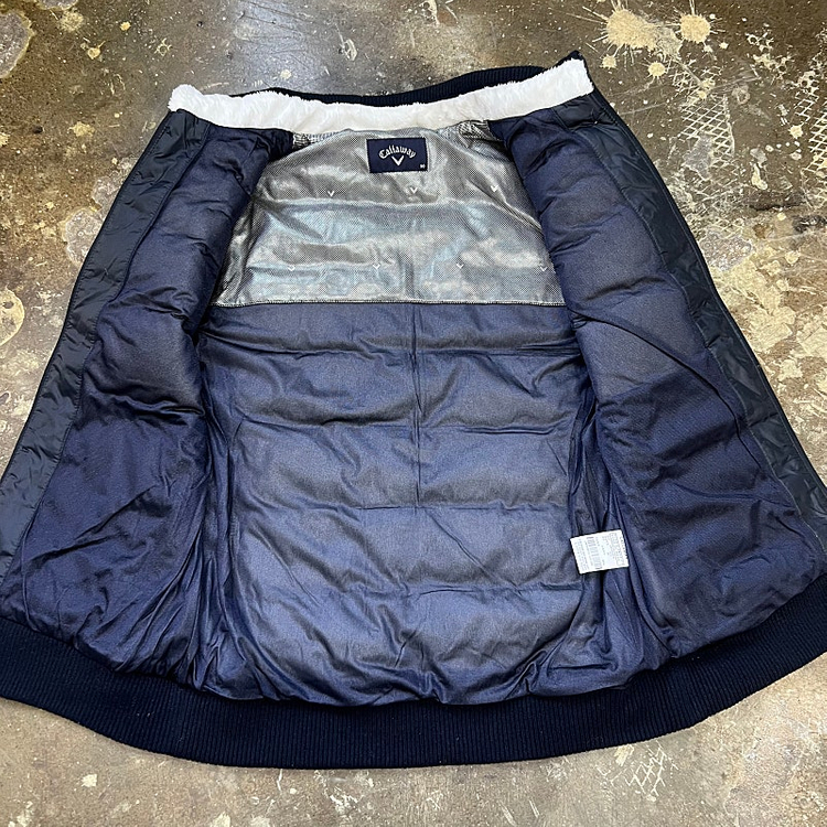 90) 캘러웨이 골프 구스다운 방풍 니트 조끼 여성 골프웨어 골프의류--4