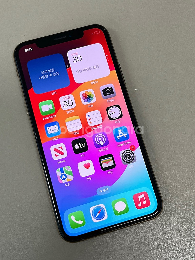 (자급제) 아이폰XS 64G 골드 배터리 75 % 미파...--2