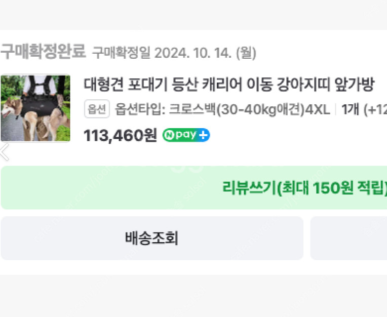 대형견 노견 어부바 포대기 이동가방 등산 캐리어 강아지...--3