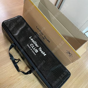 리더팀클럽 악아패턴 낚시가방 블랙 (대)