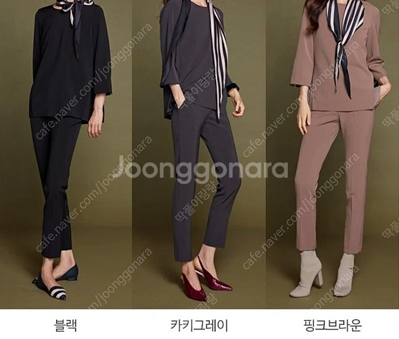 (새상품)sj wani(손정완)티블라우스+팬츠+스카프세...--0