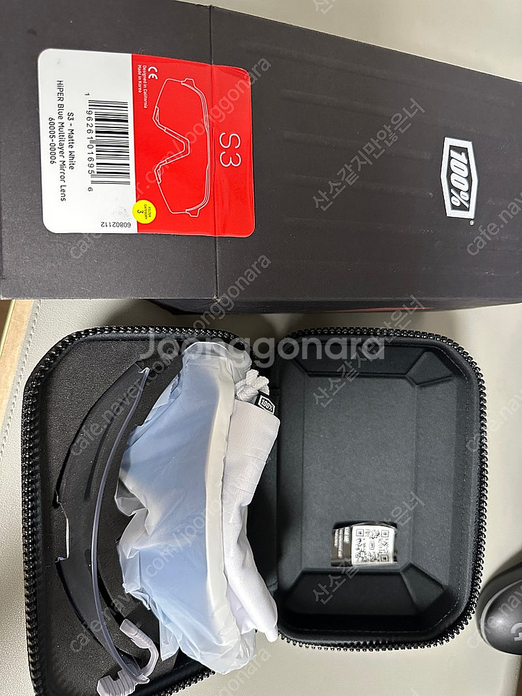 백퍼센트 100% S3 고글 ( 매트 화이트 - 하이퍼...--1