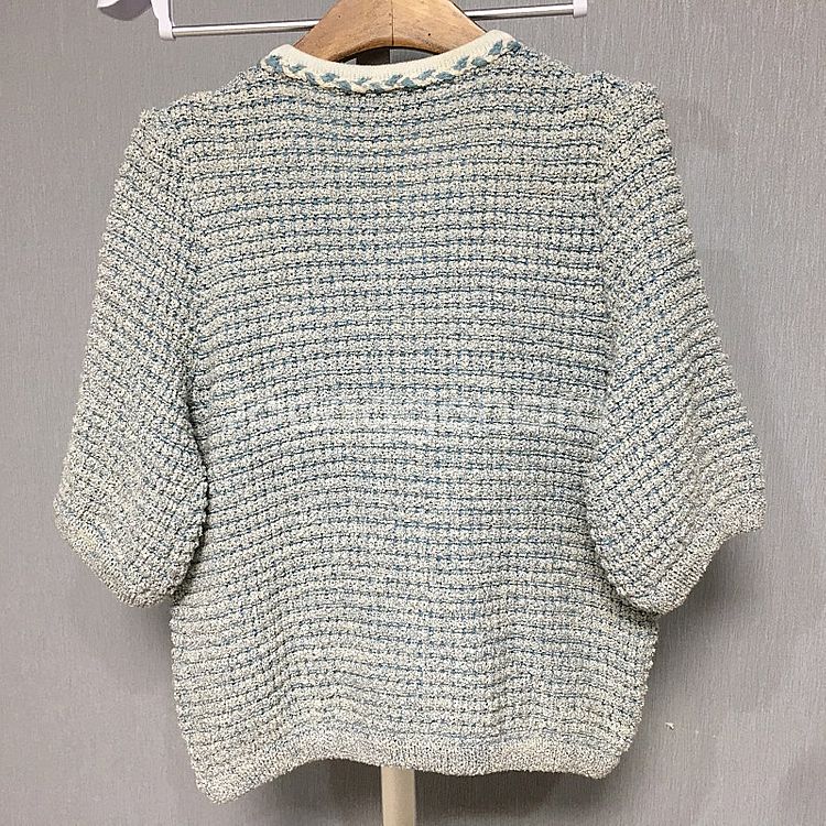 모조에스핀 23fw 퍼프소매 글리터 니트 66--5