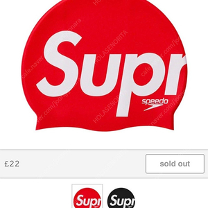 [os] 슈프림 스피도 스윔 캡 레드 SS20 Supreme Speedo Swim Cap Red