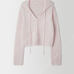 온드민 Low hooded knitwear 핑크