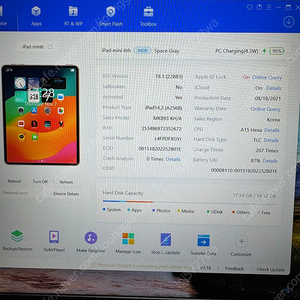아이패드 미니6 셀룰러 64기가 신품급